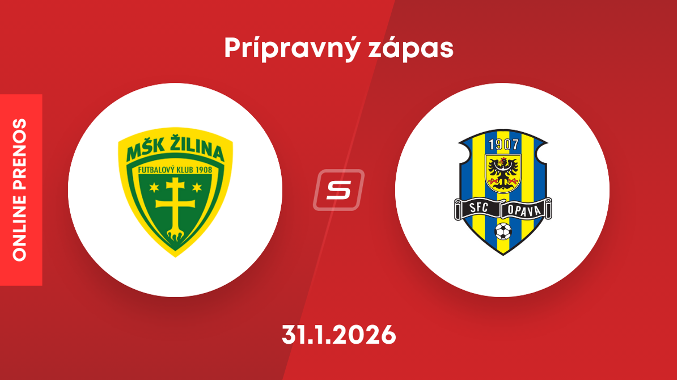 MŠK Žilina - SFC Opava: ONLINE prenos z prípravného zápasu.