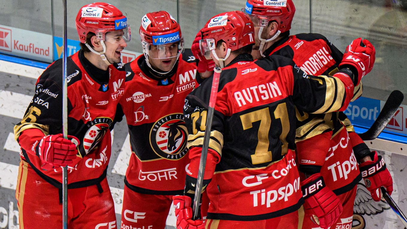 Radosť hokejistov Prešova 