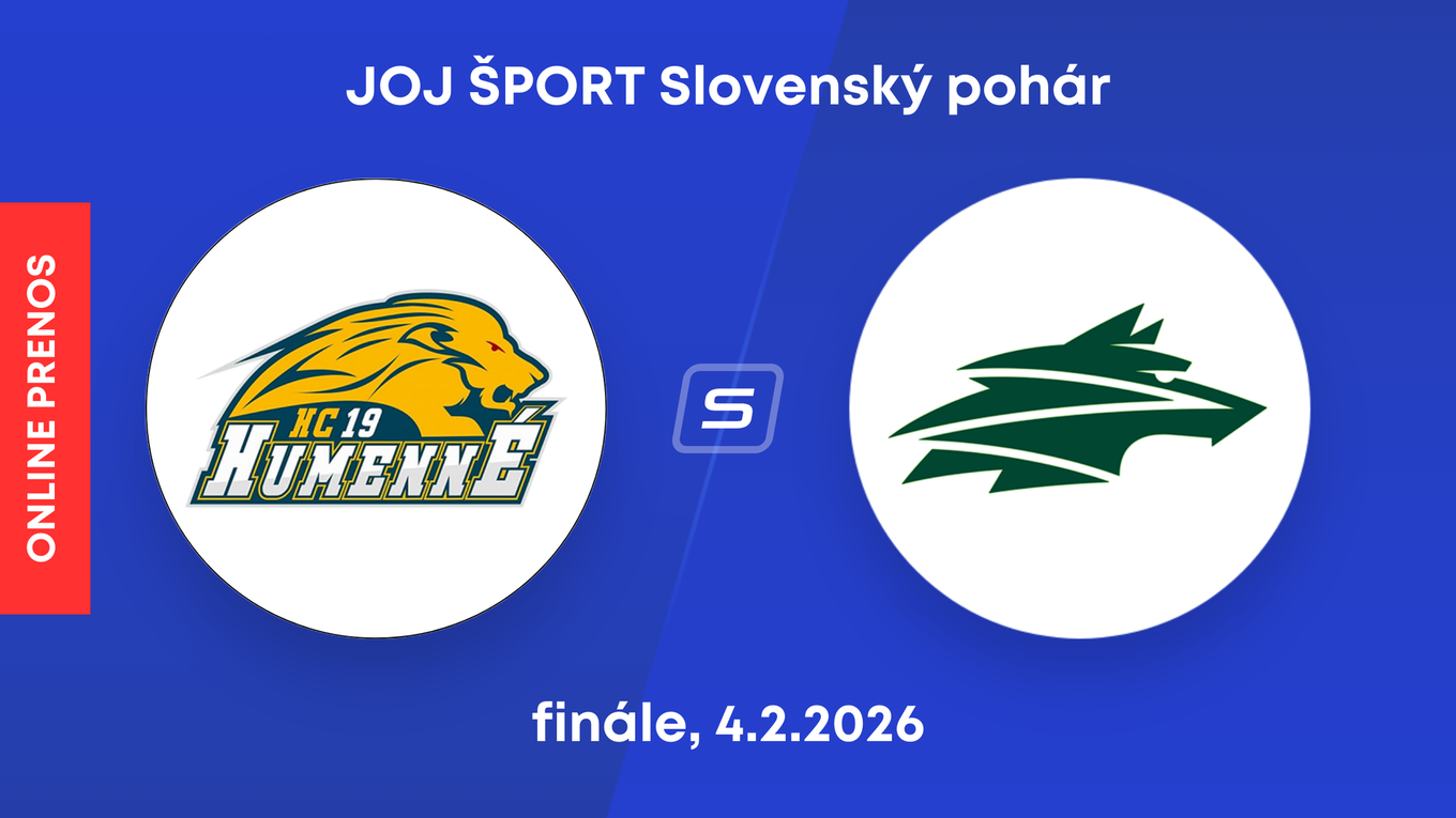 HC 19 Humenné - Vlci Žilina: ONLINE prenos z finále JOJ Šport Slovenského pohára 2026.