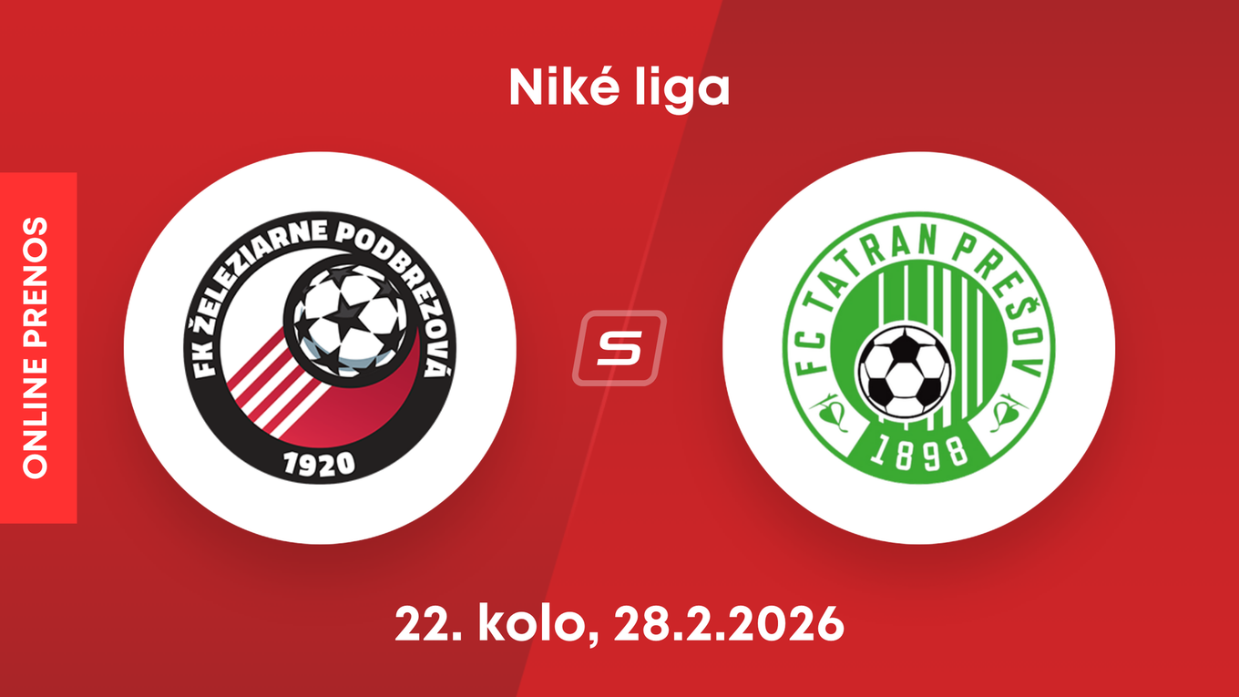 FK Železiarne Podbrezová - FC Tatran Prešov: ONLINE prenos zo zápasu 22. kola Niké ligy.