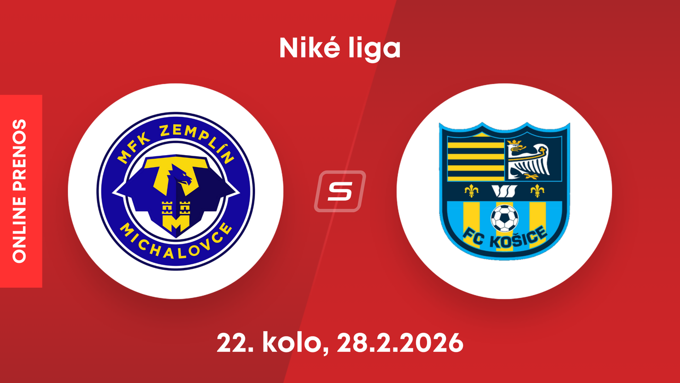 MFK Zemplín Michalovce - FC Košice: ONLINE prenos zo zápasu 22. kola Niké ligy.