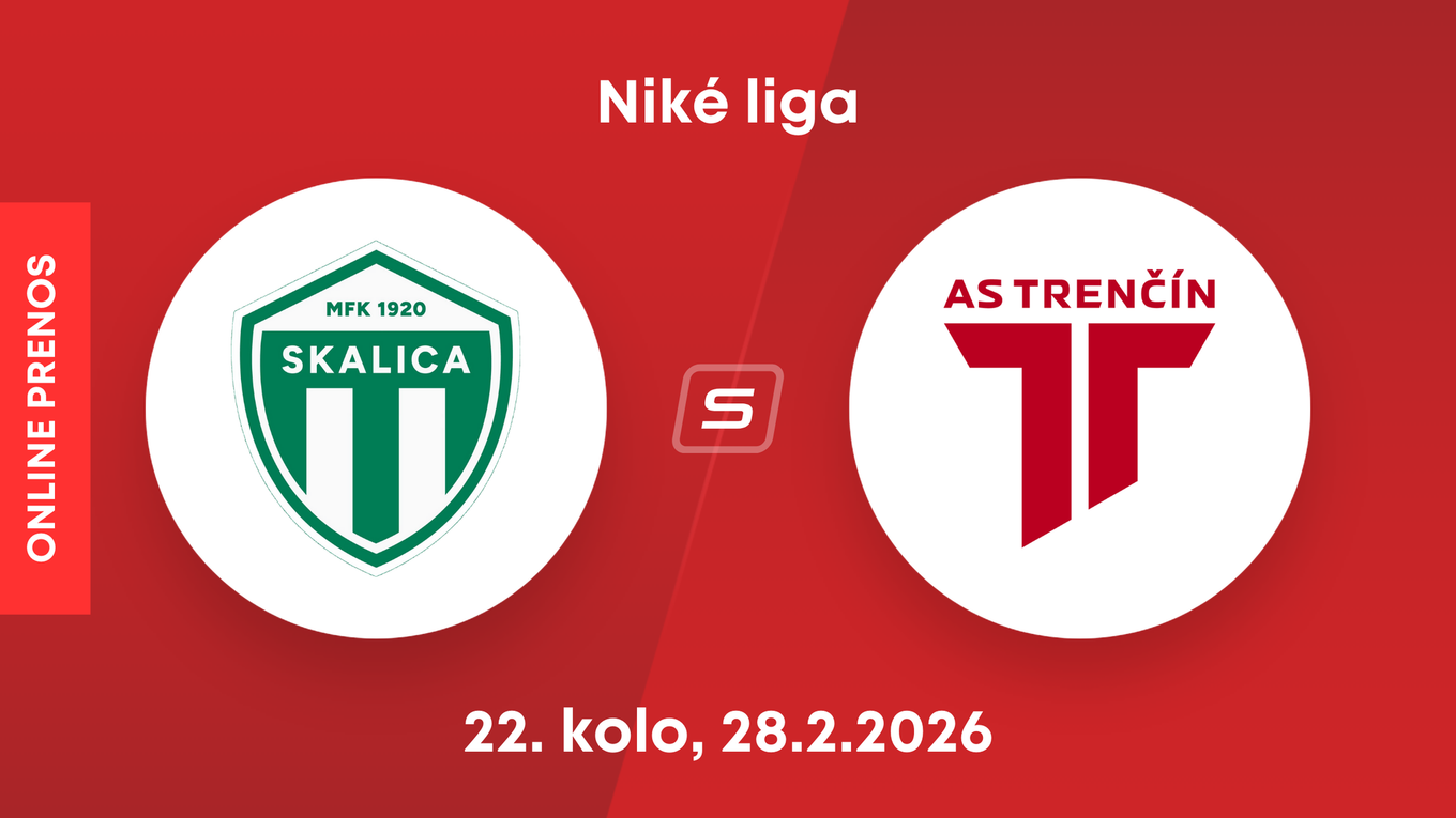 MFK Skalica - AS Trenčín: ONLINE prenos zo zápasu 22. kola Niké ligy.
