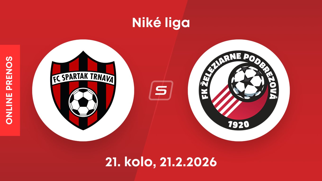 FC Spartak Trnava - FK Železiarne Podbrezová: ONLINE prenos zo zápasu 21. kola Niké ligy.