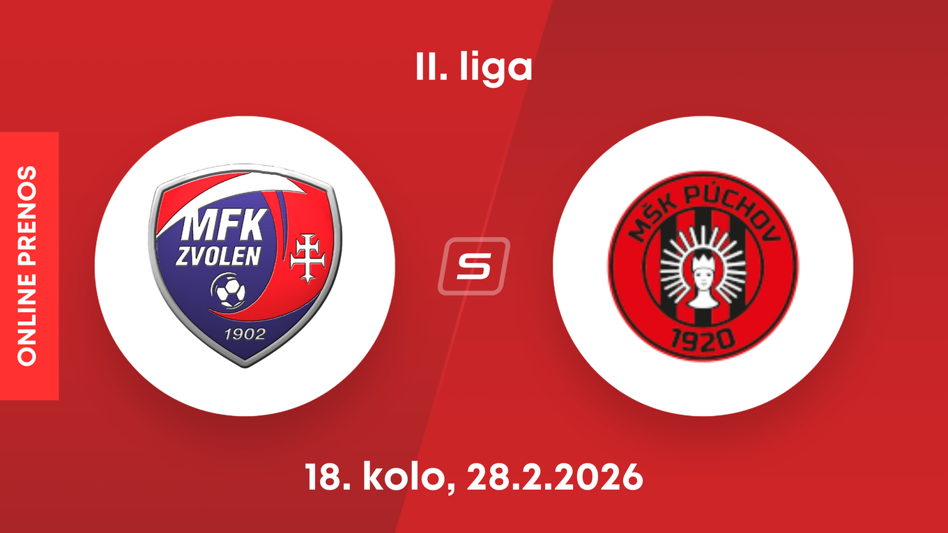 MFK Zvolen - MŠK Púchov: ONLINE prenos zo zápasu 18. kola II. ligy.