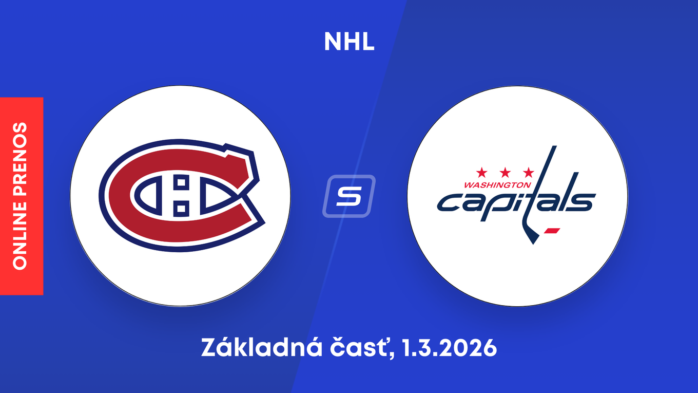 Montreal Canadiens - Washington Capitals: ONLINE prenos zo zápasu NHL.