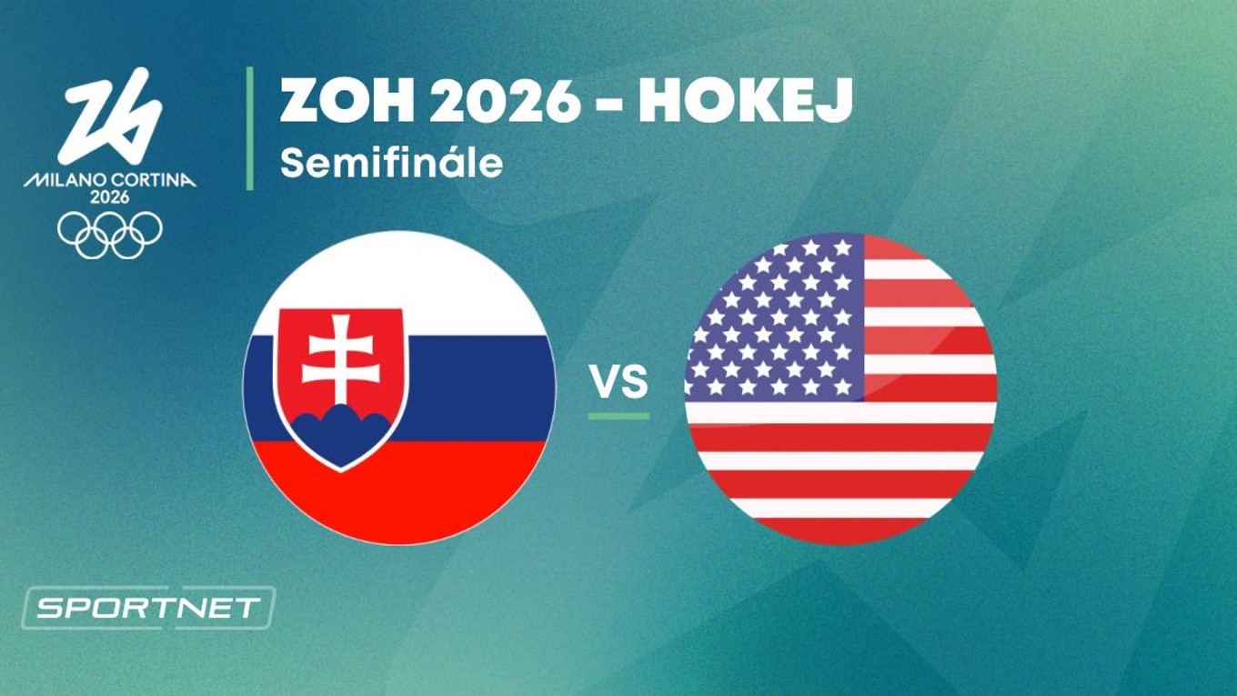 Slovensko - USA: ONLINE prenos zo zápasu na ZOH Miláno 2026 dnes (hokej)