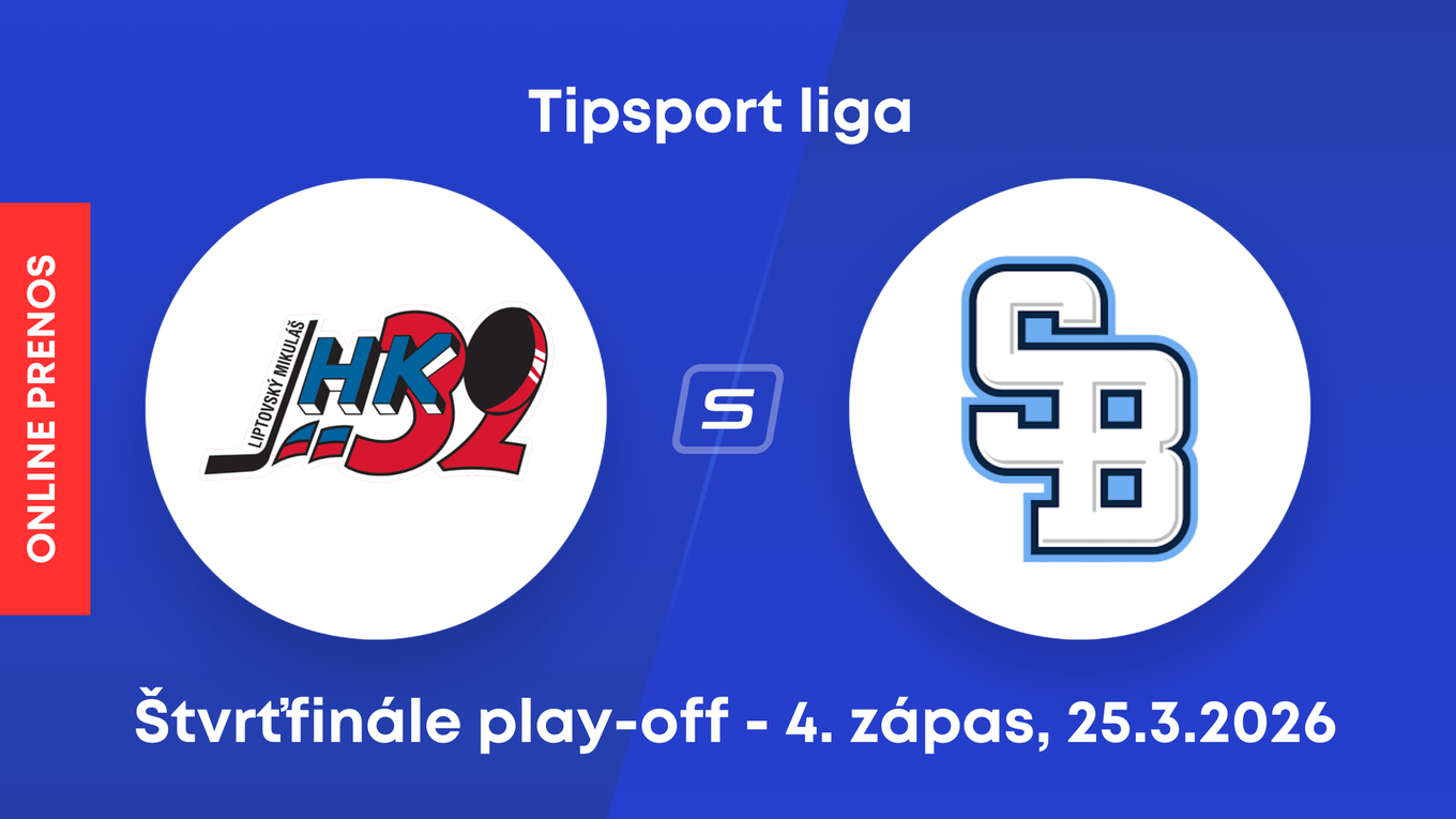 Hk 32 Liptovský Mikuláš - HC Slovan Bratislava: ONLINE prenos zo 4. zápasu štvrťfinále play-off Tipsport ligy.