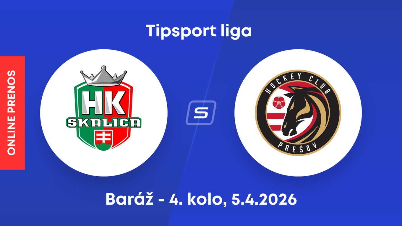 HK Skalica - HC Prešov: ONLINE prenos zo 4. kola baráže o Tipsport ligu.