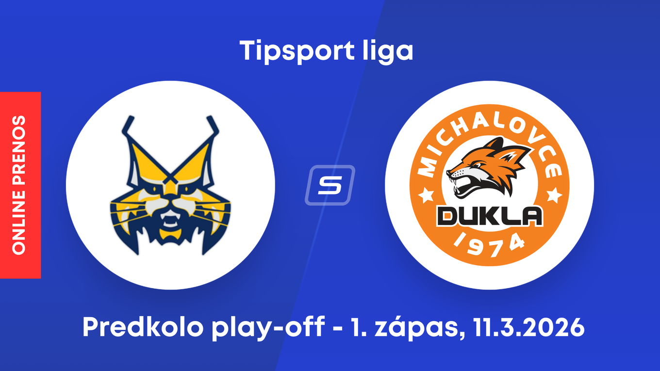 HK Spišská Nová Ves - HK Dukla Michalovce: ONLINE prenos z 1. zápasu predkola play-off Tipsport ligy.