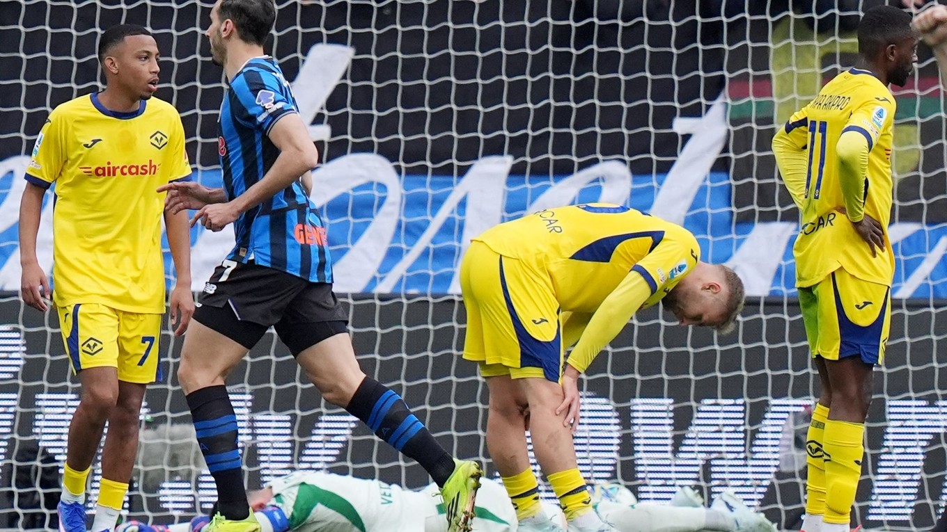 Záber zo zápasu Atalanta Bergamo - Hellas Verona