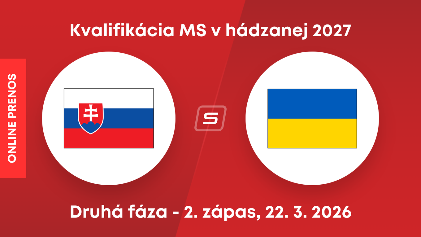 Slovensko - Ukrajina. ONLINE prenos z odvetného zápasu druhej fázy kvalifikácie MS 2027 v hádzanej.