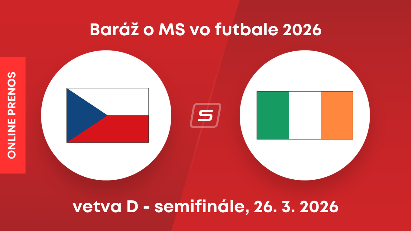 Česko - Írsko: ONLINE prenos zo zápasu baráže o MS 2026