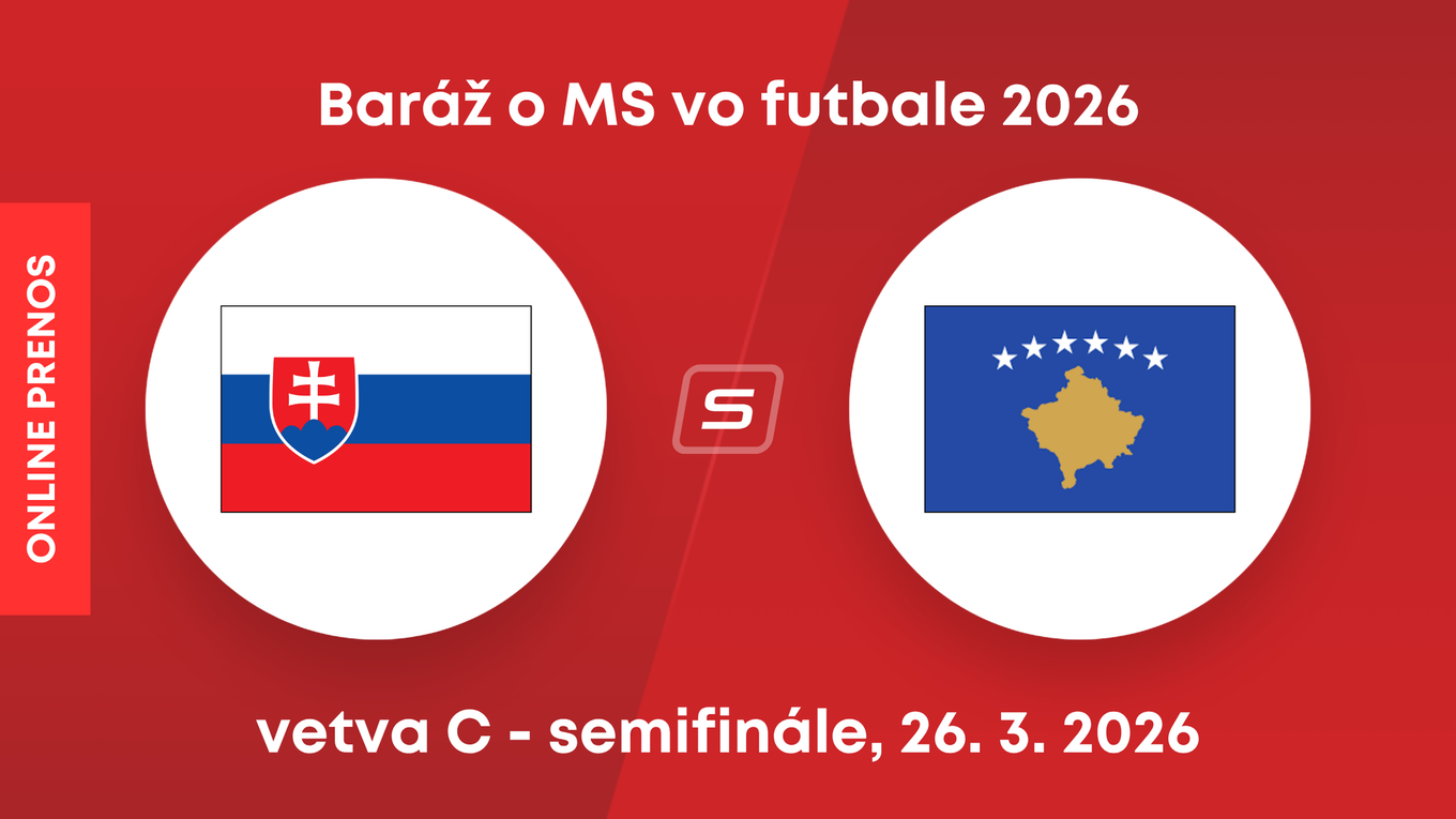 Slovensko - Kosovo: ONLINE prenos zo zápasu baráže o MS 2026