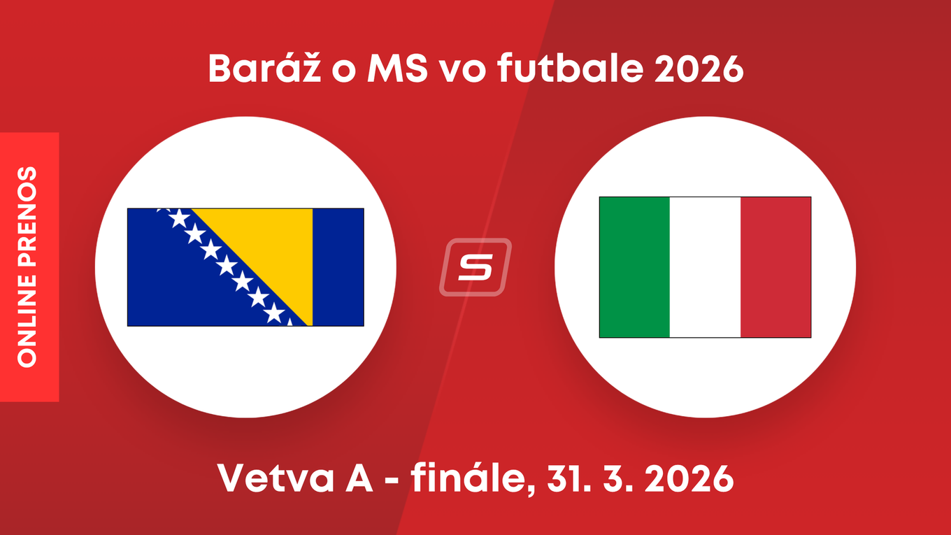 Bosna a Hercegovina - Taliansko: ONLINE prenos zo zápasu baráže o MS 2026