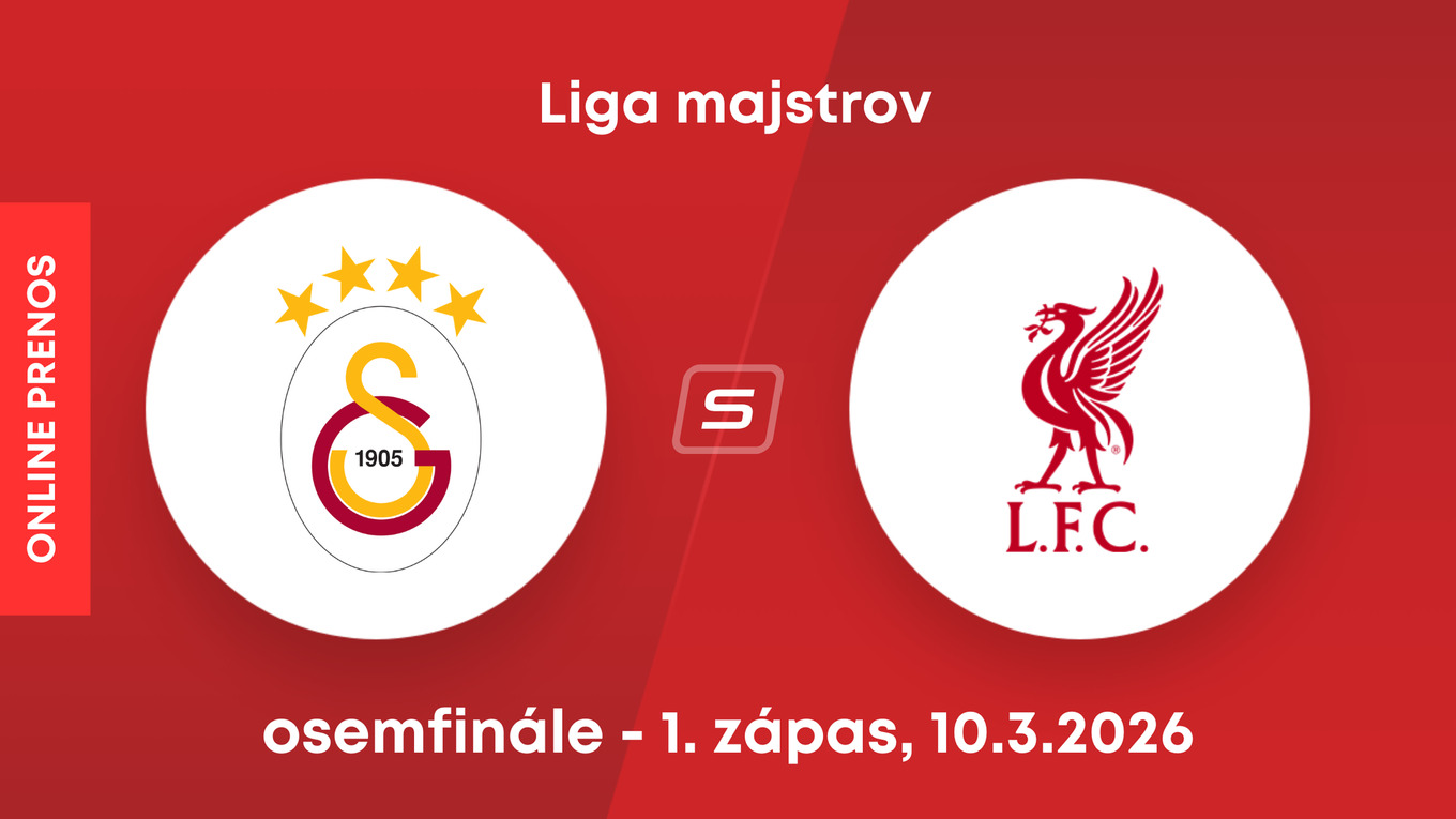 Galatasaray - Liverpool: ONLINE prenos zo zápasu osemfinále Ligy majstrov. 