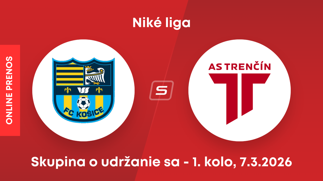 FC Košice - AS Trenčín: ONLINE prenos zo zápasu 1. kola skupiny o udržanie sa v Niké lige.