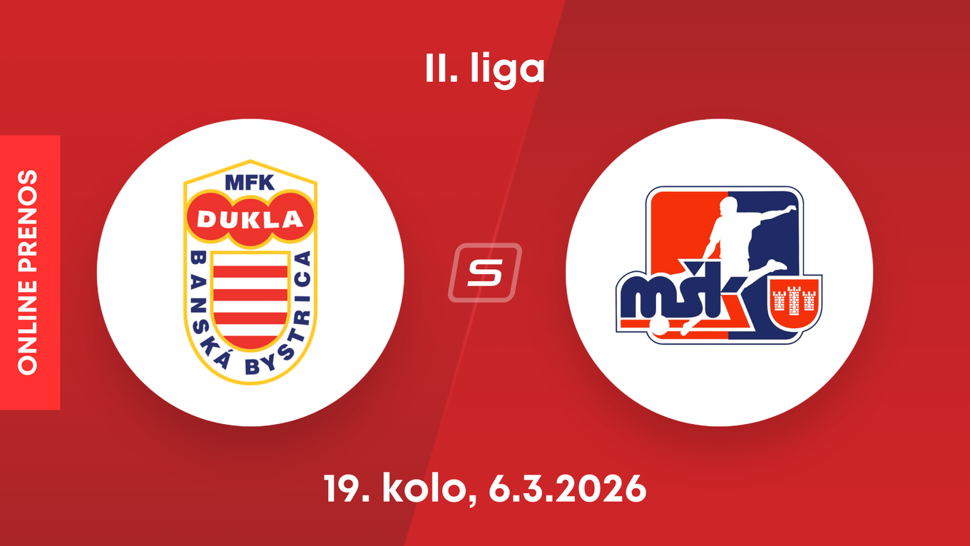 MFK Dukla Banská Bystrica - MŠK Považská Bystrica: ONLINE prenos zo zápasu 19. kola II. ligy.