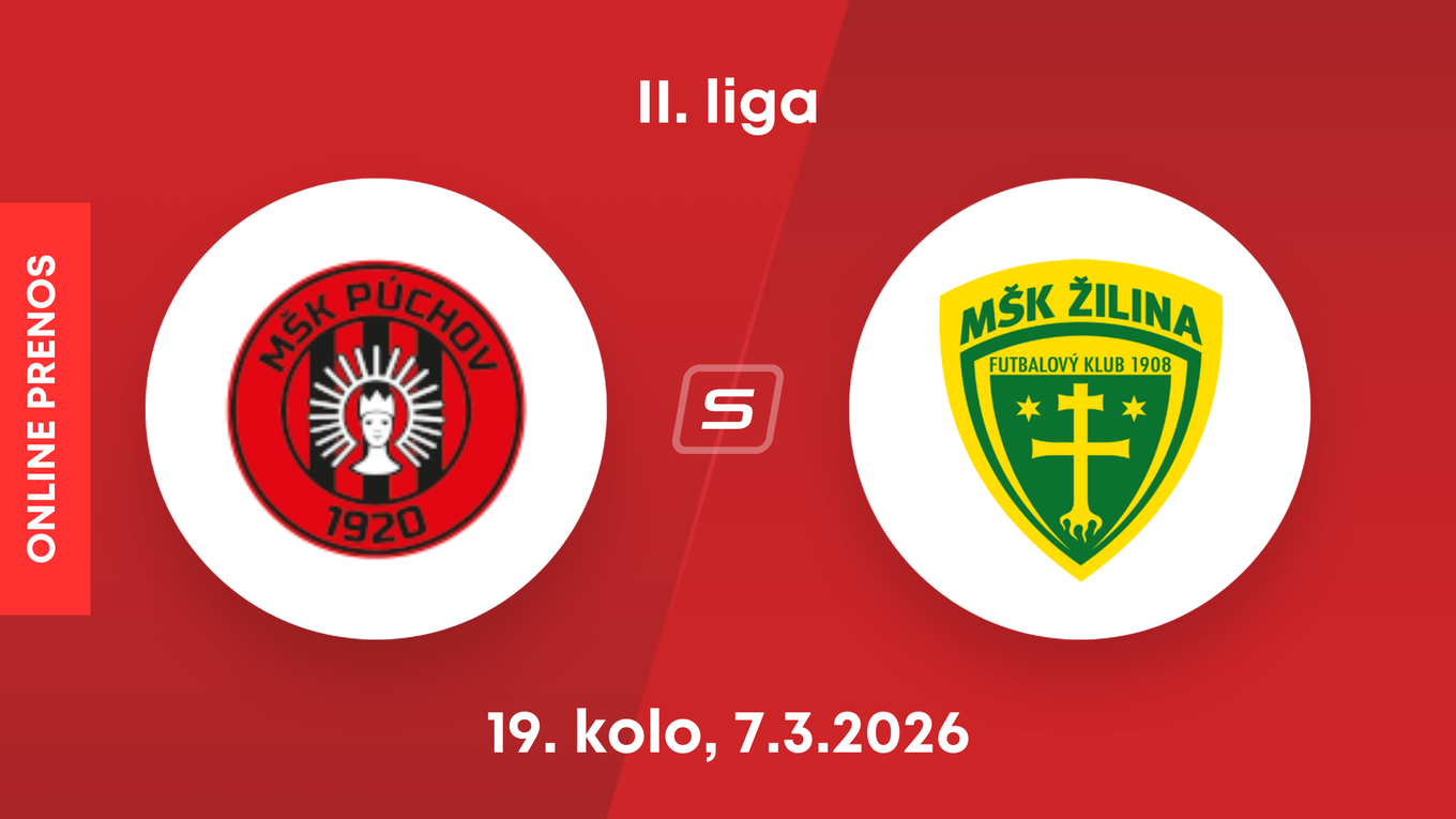 MŠK Púchov - MŠK Žilina B: ONLINE prenos zo zápasu 19. kola II. ligy.