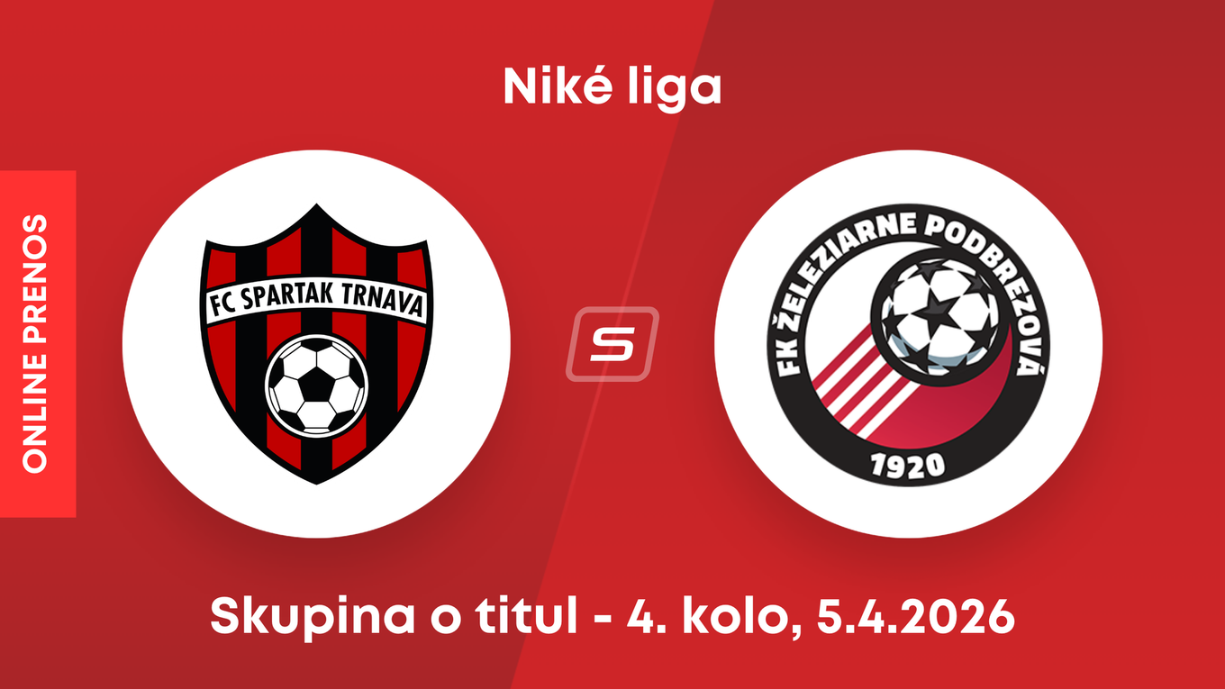 FC Spartak Trnava - FK Železiarne Podbrezová: ONLINE prenos zo zápasu 4. kola skupiny o titul Niké ligy.
