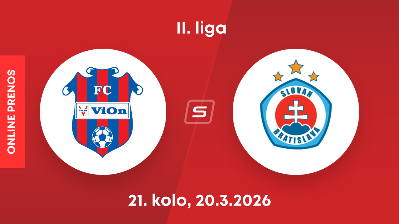 FC ViOn Zlaté Moravce - ŠK Slovan Bratislava B: ONLINE prenos zo zápasu 21. kola II. ligy.