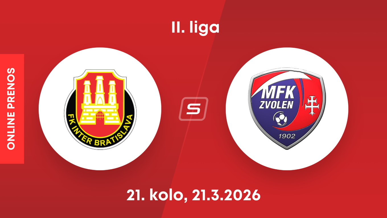 FK Inter Bratislava - MFK Zvolen: ONLINE prenos zo zápasu 21. kola II. ligy.