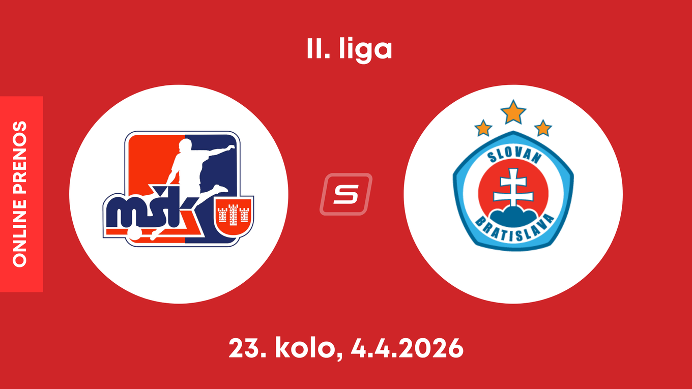 MŠK Považská Bystrica - ŠK Slovan Bratislava B: ONLINE prenos zo zápasu 23. kola II. ligy.