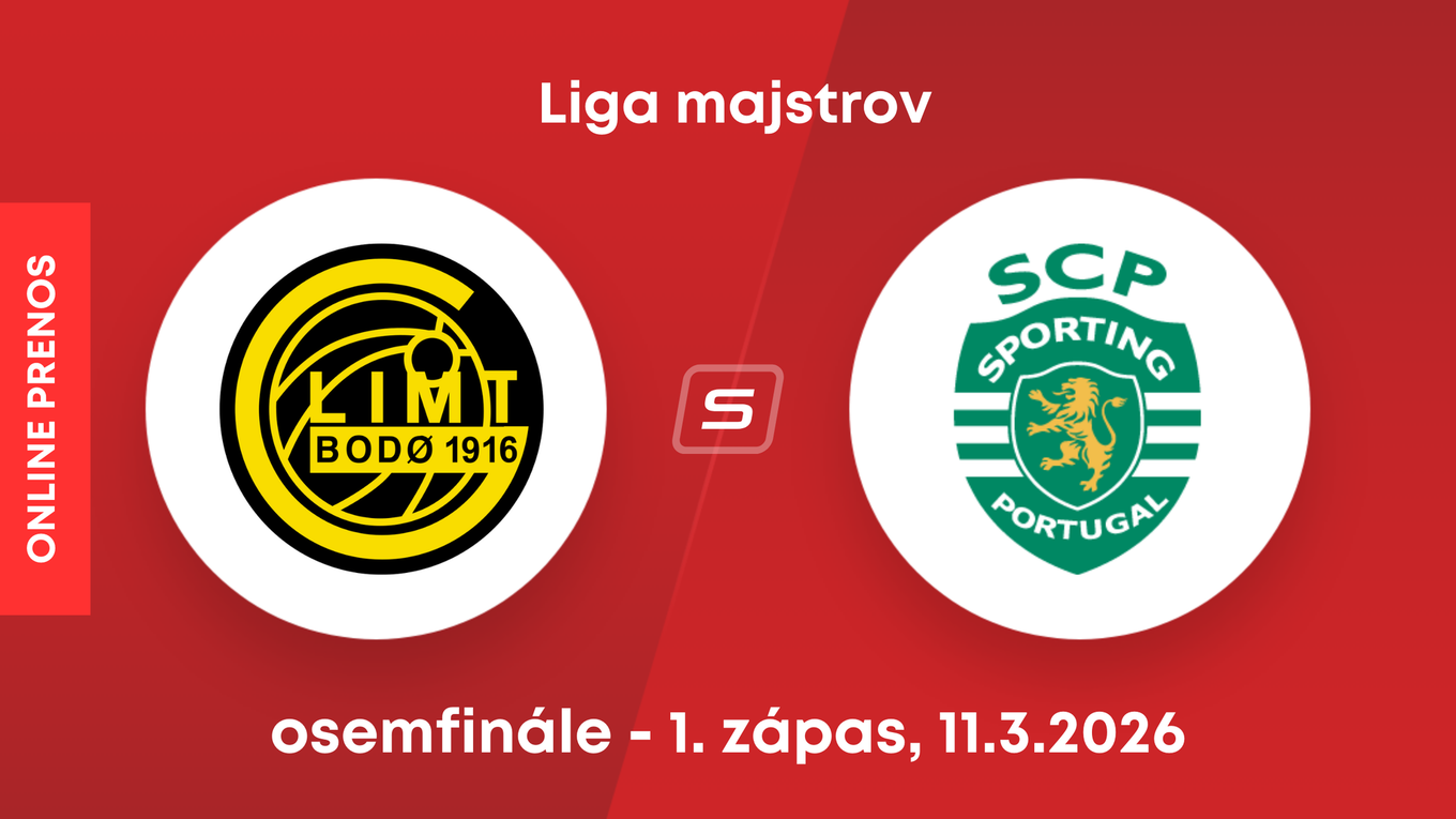 Bodö/Glimt - Sporting Lisabon: ONLINE prenos zo zápasu osemfinále Ligy majstrov. 