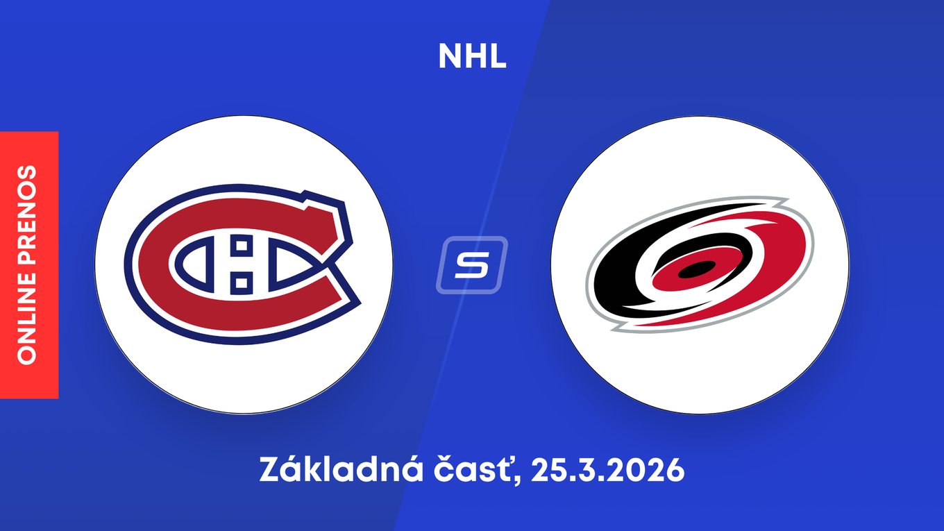 Montreal Canadiens - Carolina Hurricanes: ONLINE prenos zo zápasu NHL.