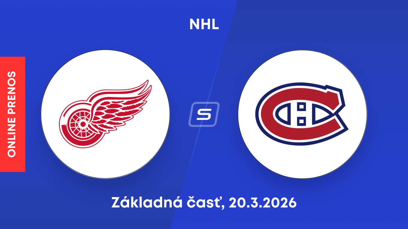 Detroit Red Wings - Montreal Canadiens: ONLINE prenos zo zápasu NHL.