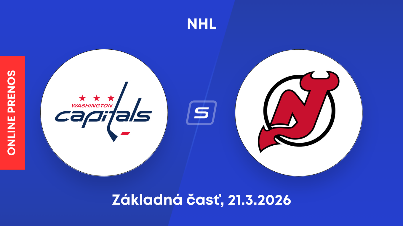 Washington Capitals - New Jersey Devils: ONLINE prenos zo zápasu NHL.