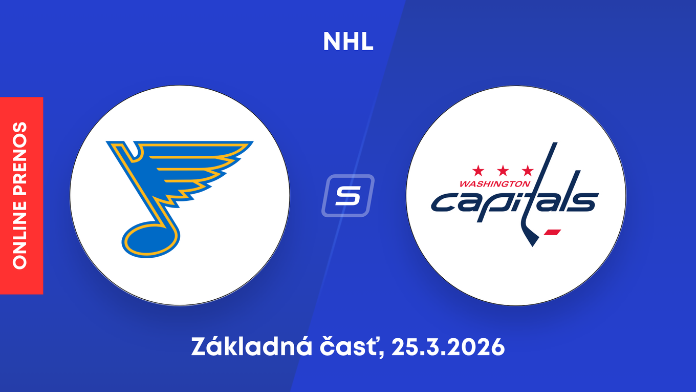 St. Louis Blues - Washington Capitals: ONLINE prenos zo zápasu NHL.