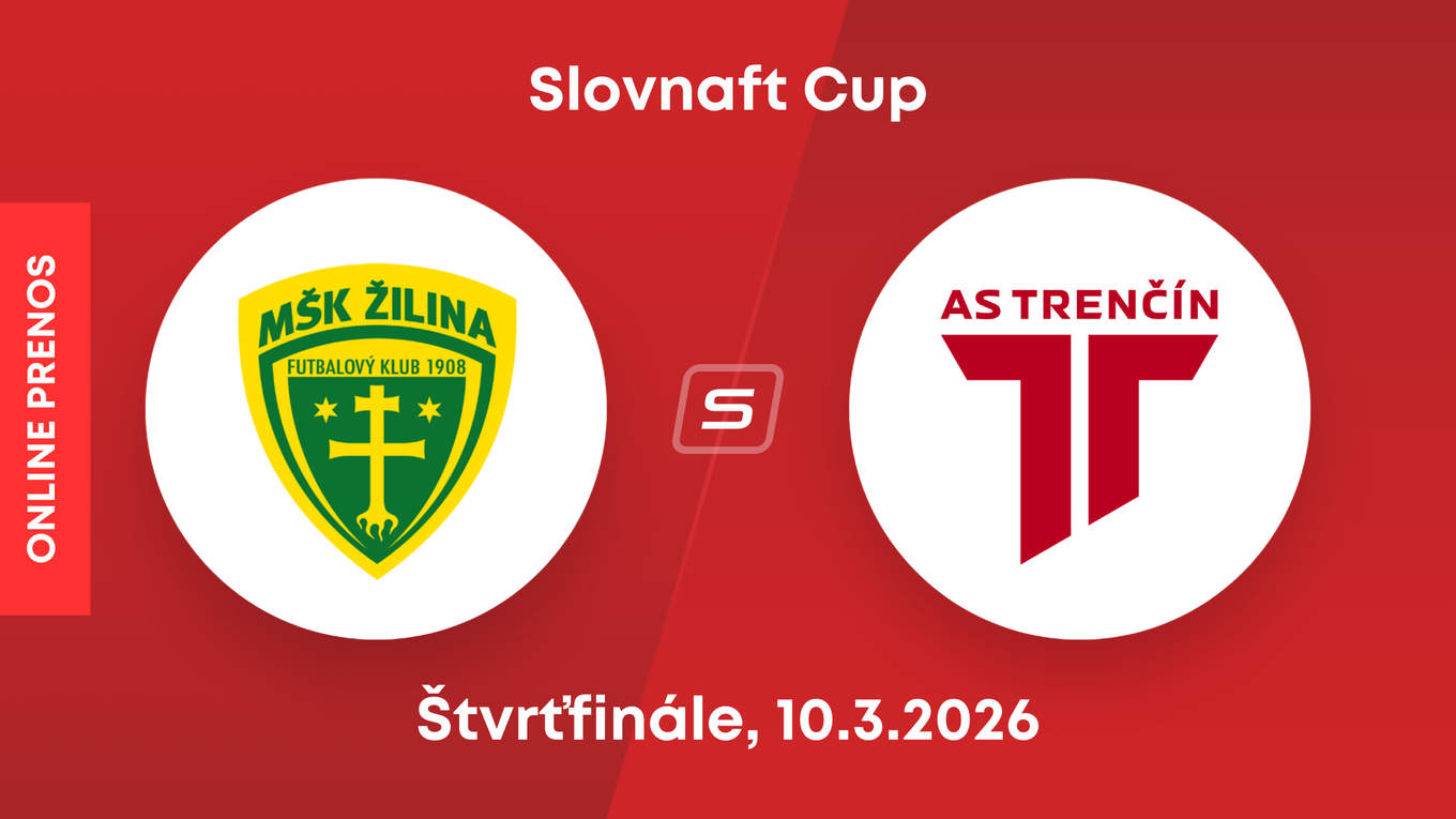 MŠK Žilina - AS Trenčín: ONLINE prenos zo zápasu štvrťfinále Slovnaft Cupu.
