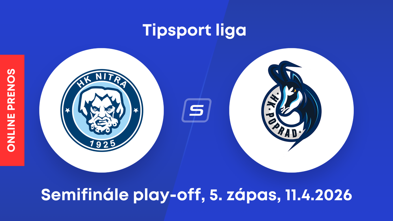 HK Nitra - HK Poprad: ONLINE prenos z 5. zápasu semifinále play-off Tipsport ligy.