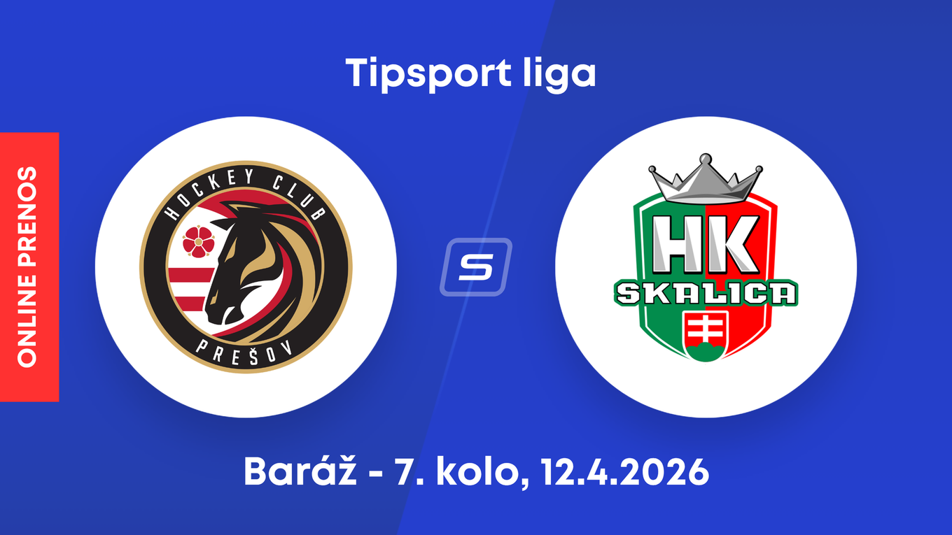 HC Prešov - HK Skalica: ONLINE prenos zo 7. kola baráže o Tipsport ligu.