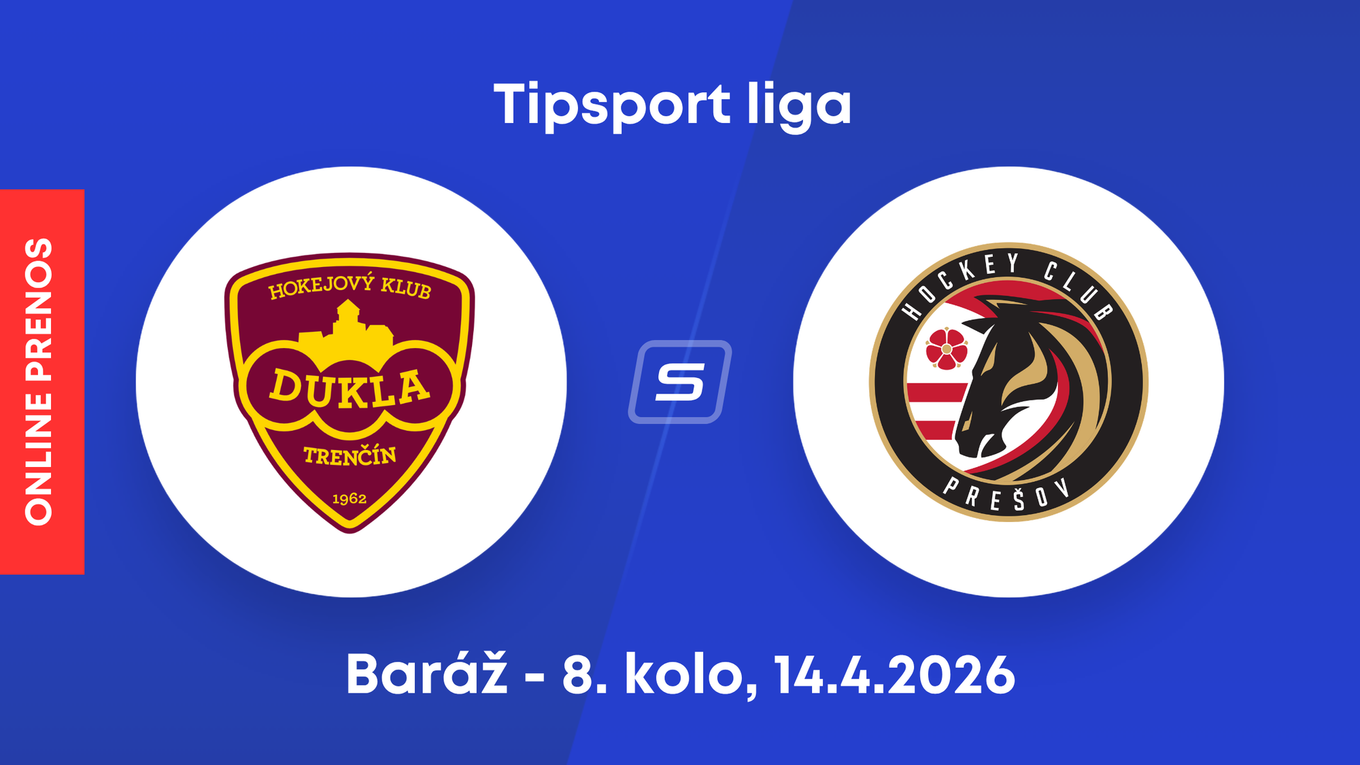 HK Dukla Trenčín - HC Prešov: ONLINE prenos z 8. kola baráže o Tipsport ligu.