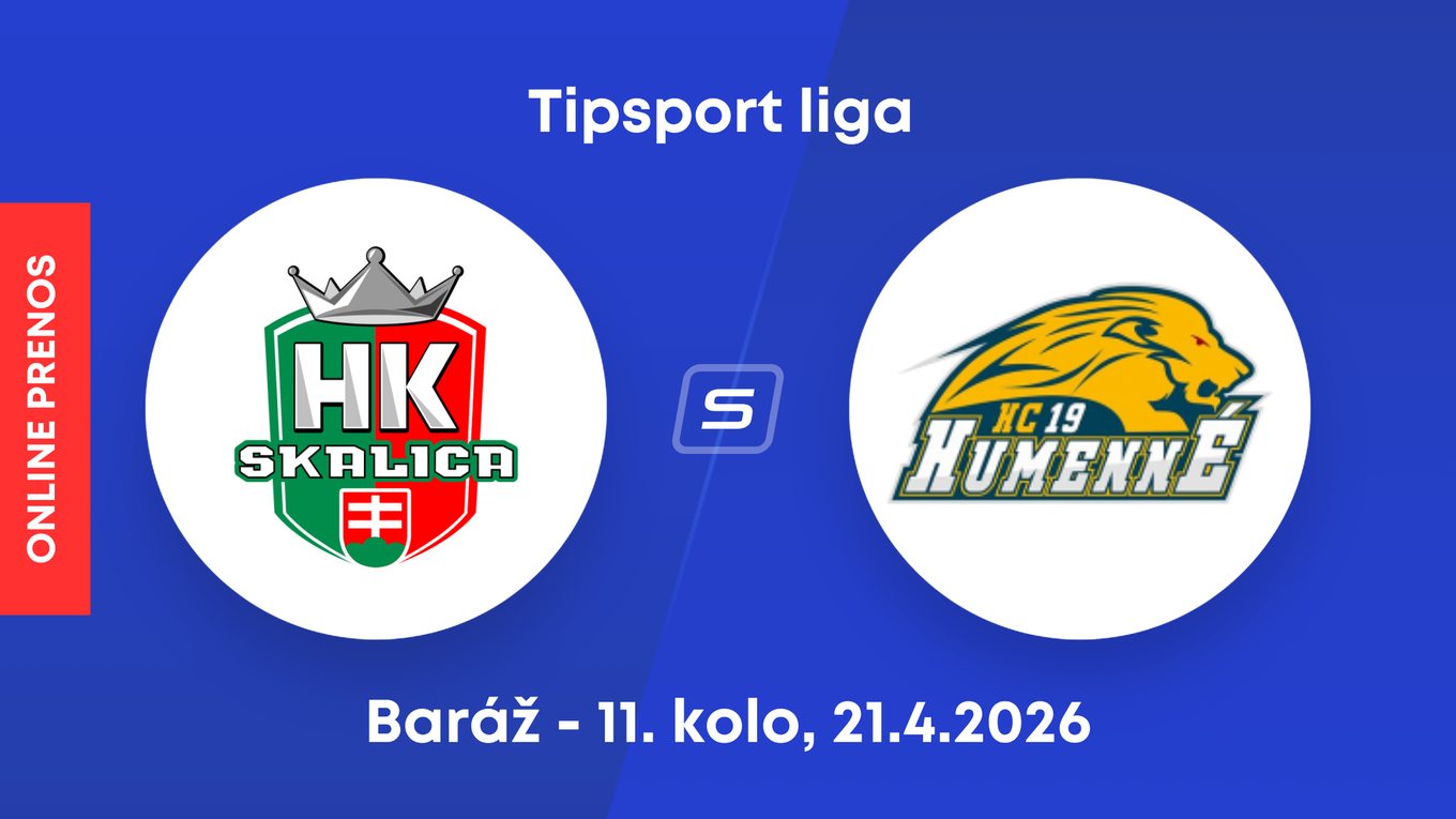 HK Skalica - HC 19 Humenné: ONLINE prenos z 11. kola baráže o Tipsport ligu.