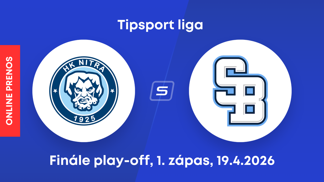 HK Nitra - HC Slovan Bratislava: ONLINE prenos z 1. zápasu finále play-off Tipsport ligy.