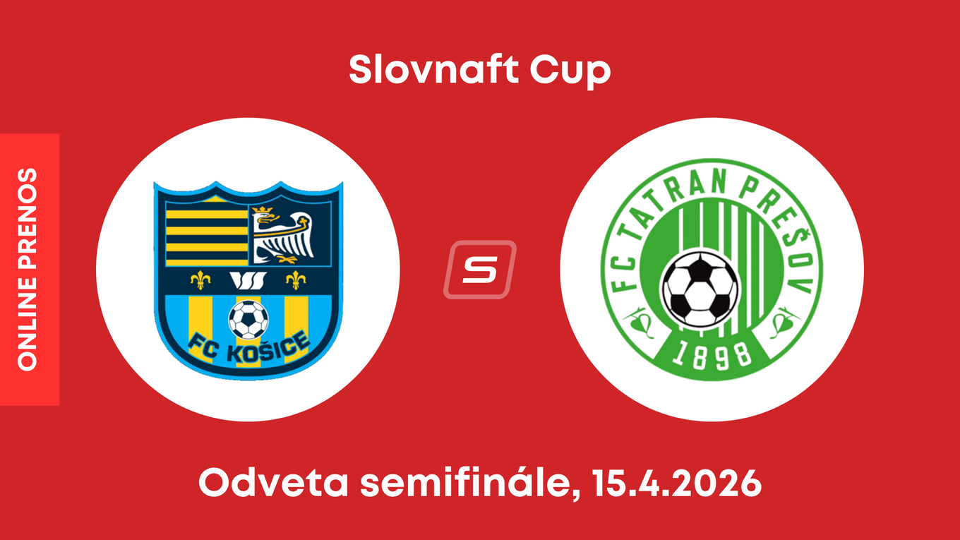FC Košice - Tatran Prešov: ONLINE prenos z odvetného zápasu semifinále Slovnaft Cupu. 