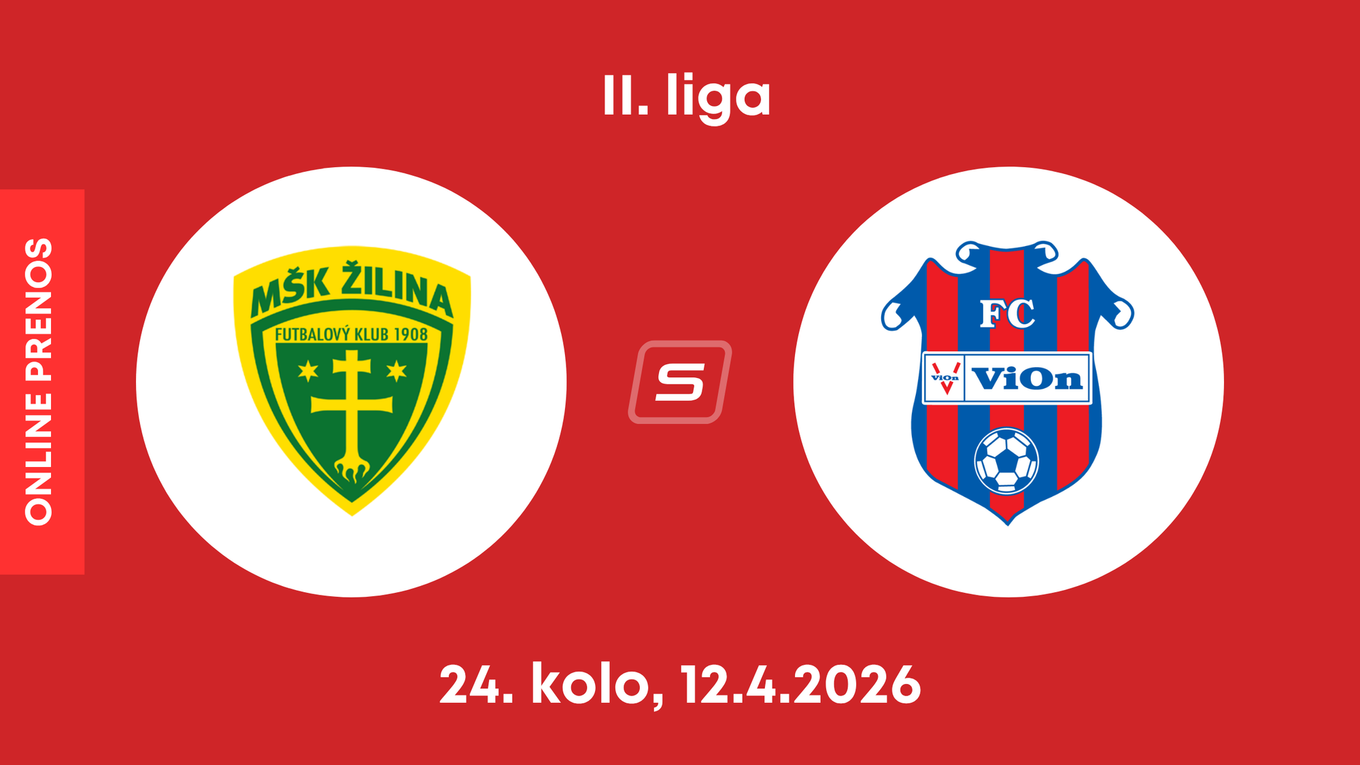 MŠK Žilina B - FC ViOn Zlaté Moravce: ONLINE prenos zo zápasu 24. kola II. ligy.