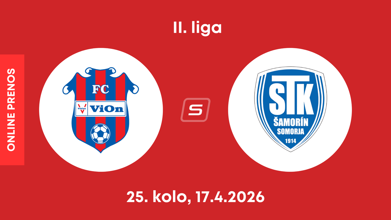 FC ViOn Zlaté Moravce - FC ŠTK 1914 Šamorín: ONLINE prenos zo zápasu 25. kola II. ligy.