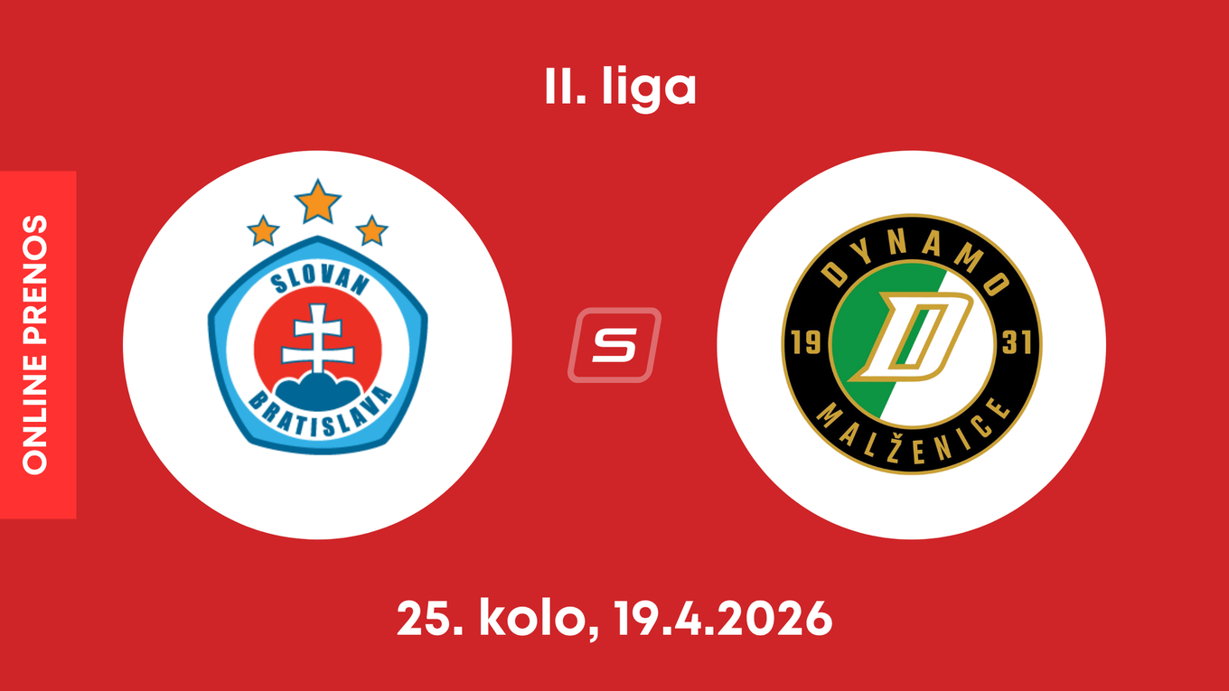 ŠK Slovan Bratislava B - OFK Malženice: ONLINE prenos zo zápasu 25. kola II. ligy.