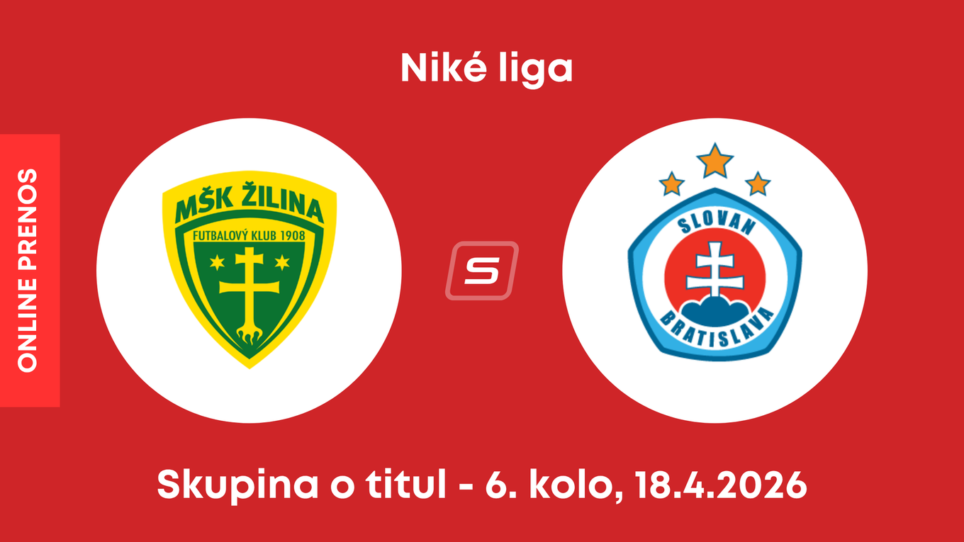 MŠK Žilina - ŠK Slovan Bratislava: ONLINE prenos zo zápasu 6. kola skupiny o titul Niké ligy.