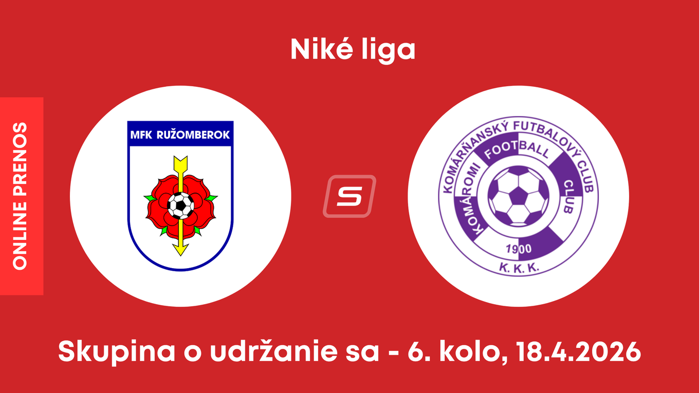 MFK Ružomberok - KFC Komárno: ONLINE prenos zo zápasu 6. kola skupiny o udržanie sa v Niké lige.
