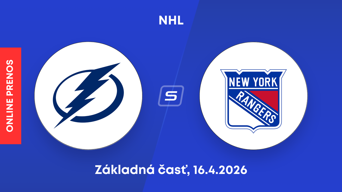 Tampa Bay Lightning - New York Rangers: ONLINE prenos zo zápasu NHL.