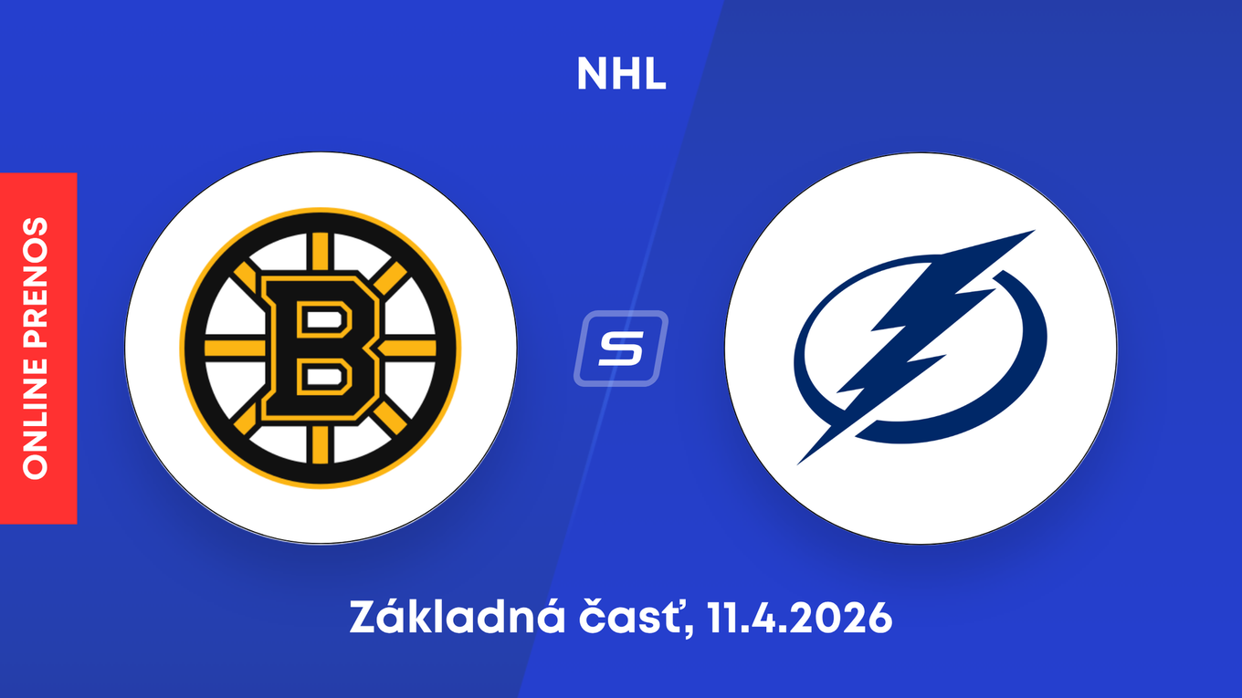 Boston Bruins - Tampa Bay Lightning: ONLINE prenos zo zápasu NHL.
