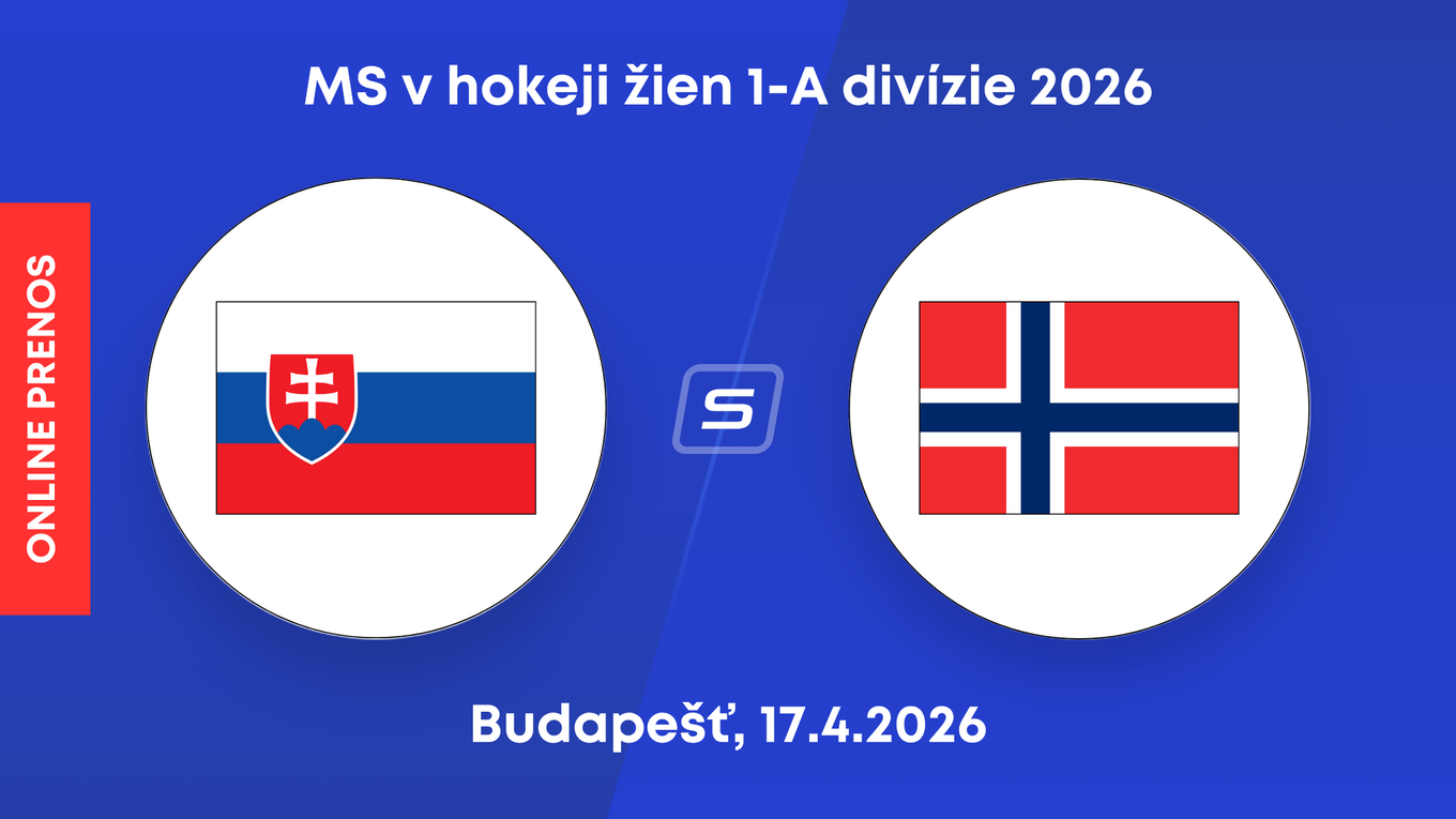 Slovensko - Nórsko: ONLINE prenos zo zápasu 1-A divízie MS v hokeji žien 2026.