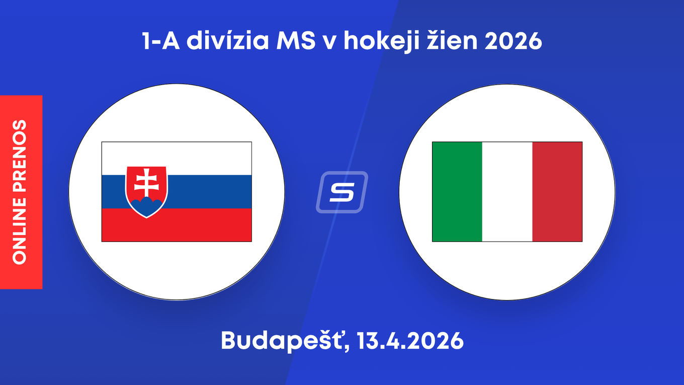 Slovensko - Taliansko: ONLINE prenos zo zápasu 1-A divízie MS v hokeji žien 2026.