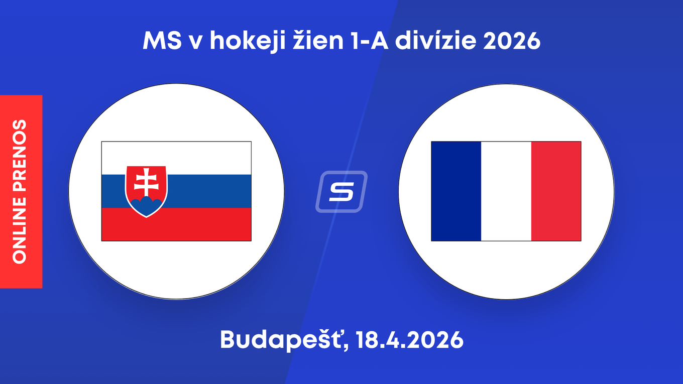 Slovensko - Francúzsko: ONLINE prenos zo zápasu 1-A divízie MS v hokeji žien 2026.