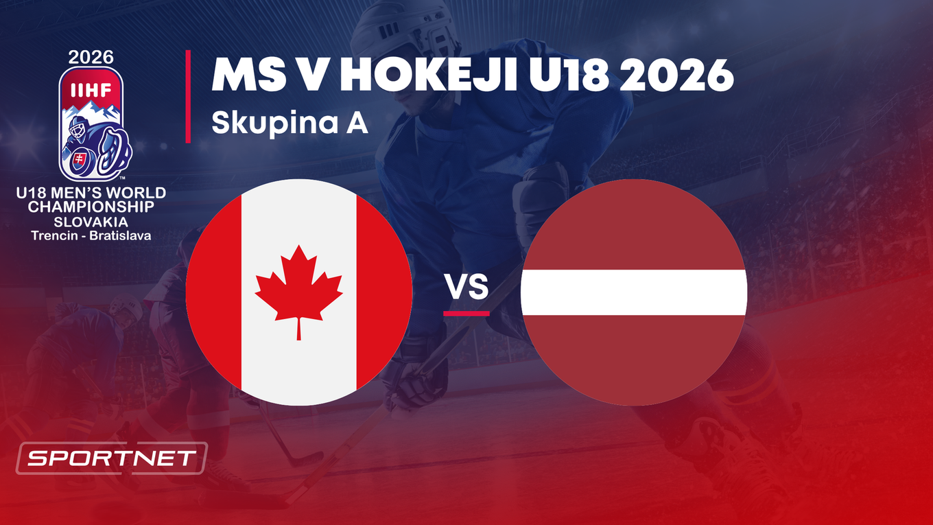 Kanada - Lotyšsko: ONLINE prenos zo skupiny A na MS v hokeji do 18 rokov 2026 (MS U18).