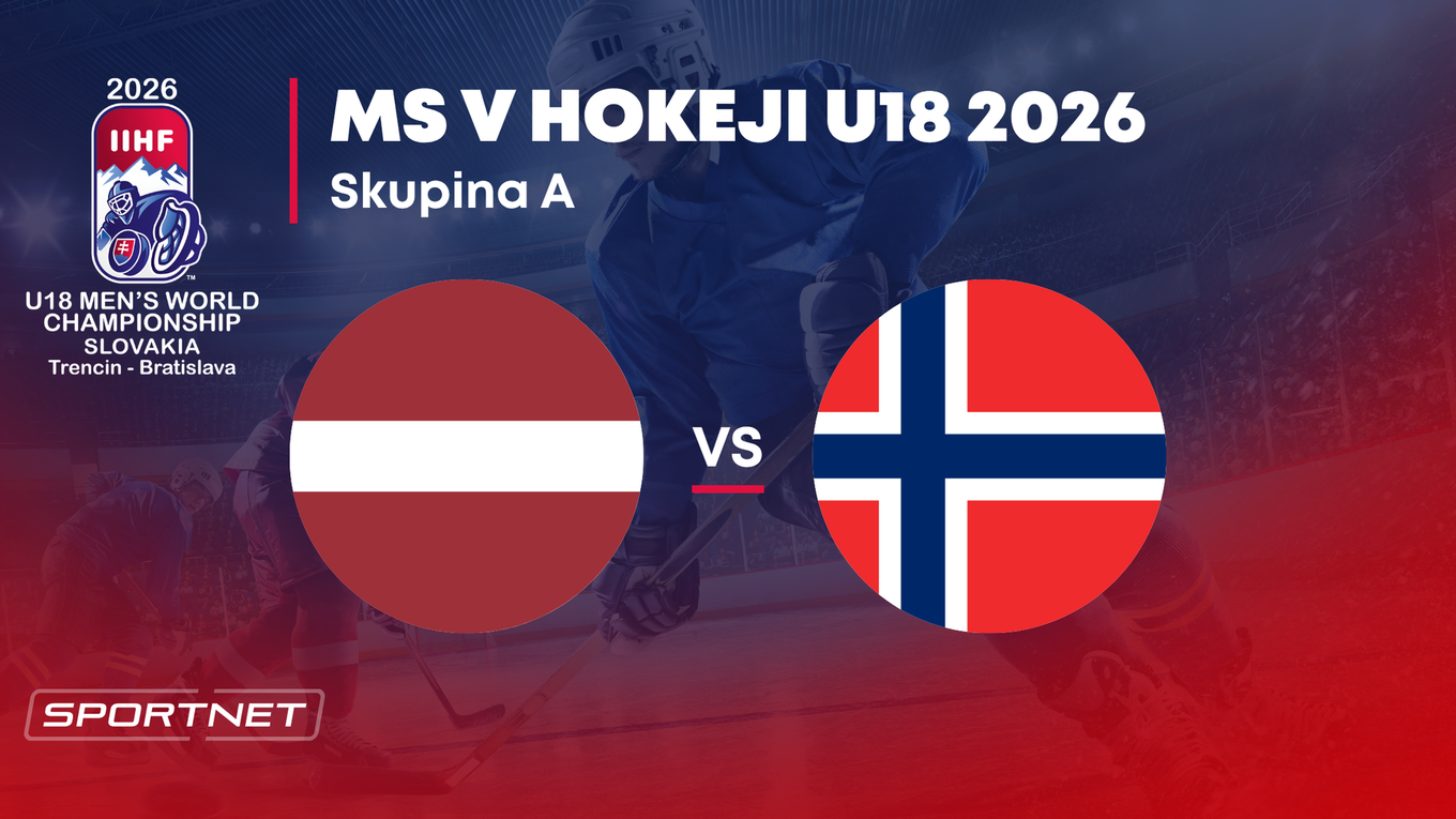 Lotyšsko - Nórsko: ONLINE prenos zo skupiny A na MS v hokeji do 18 rokov 2026 (MS U18).